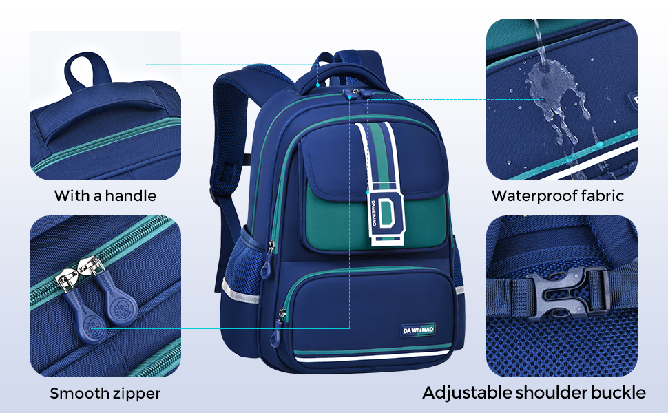 Lightweight and large-capacity, British-style student schoolbag, simple and fashionable color-blocking letter printed backpack, a must-have item for campus trends, combining fashion and functionality, with waterproof design and multi-functional compartments pic 5