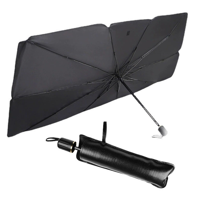 Titanium silver rubber car sun umbrella, front windshield umbrella inside the vehicle, sun protection, sun protection and heat insulation multi-functional sun umbrella Specification image