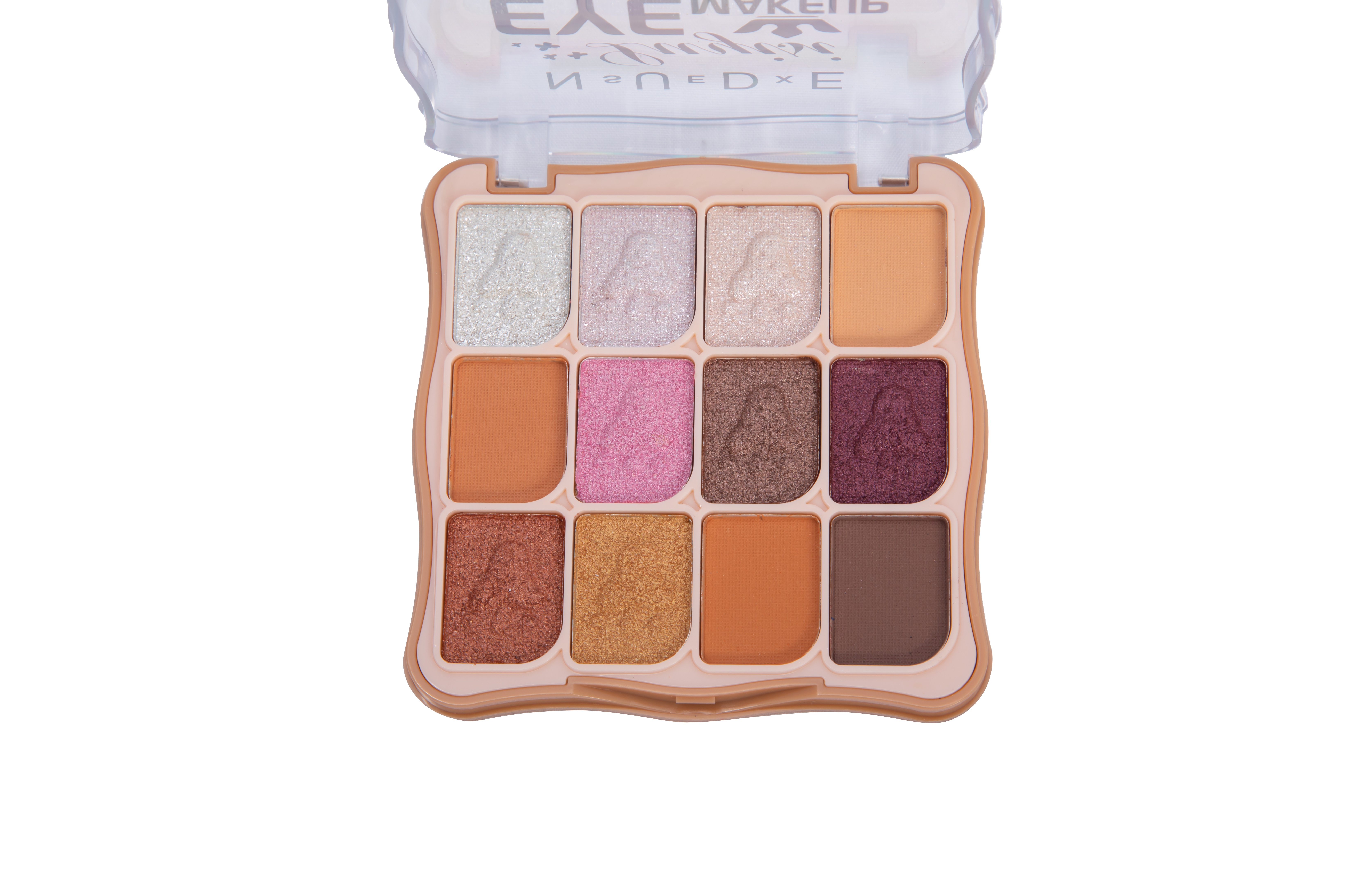 New 9 color plastic case eyeshadow 2 color pearl natural delicate fashion easy color Specification drawing