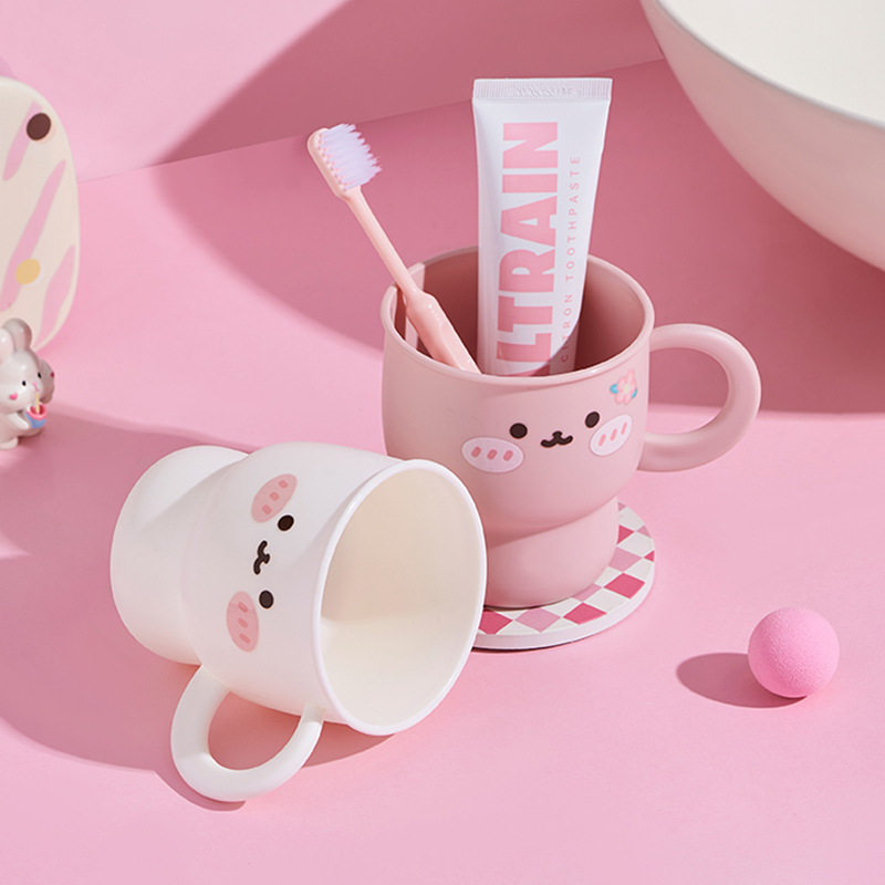 M04-7152 [Rabbit] Mouthwash cup Children's plastic wash cup Kindergarten drink cup baby brushing cup Household cartoon cup cup Item Picture