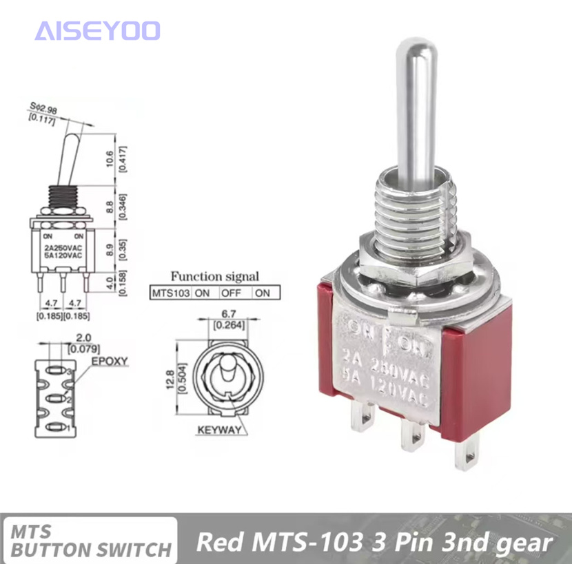 钮子摇臂开关MTS-102/103/202/203/302/303/402/403两三档3/6/9脚 银点摇臂拨动开关详情14