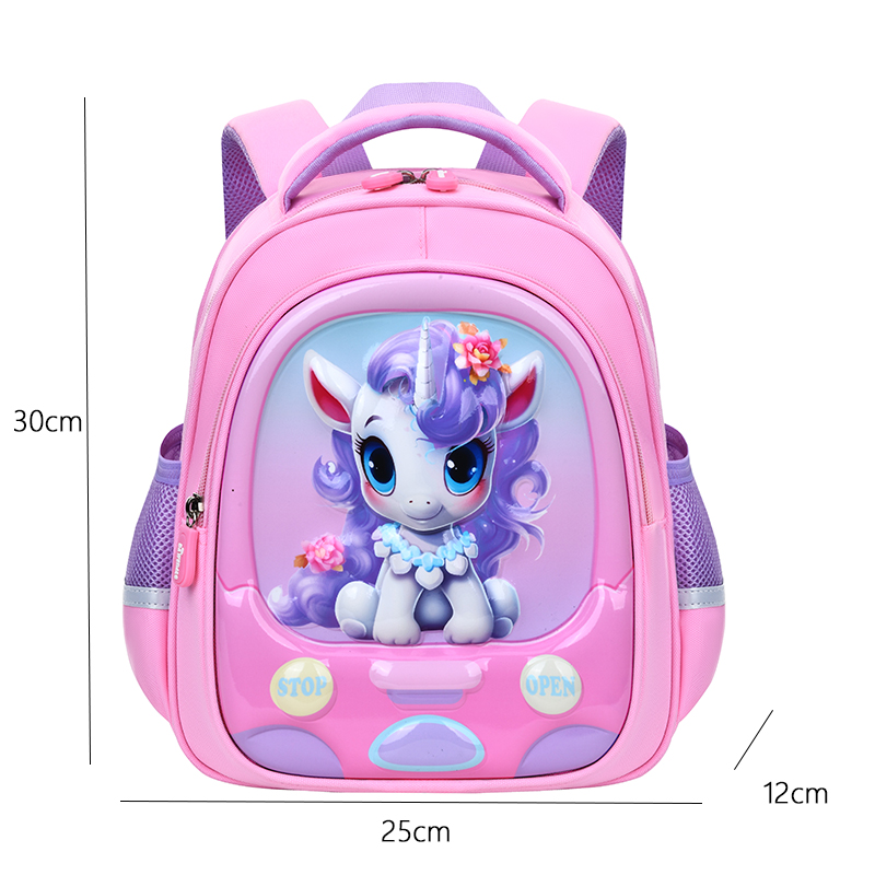 The Big Tail Cat Unicorn Dinosaur series of fashionable, trendy, cute and fun backpacks for children, large-capacity layered schoolbags for kindergartens, lightweight, anti-snaggy, waterproof, tear-resistant and wear-resistant backpacks details Picture