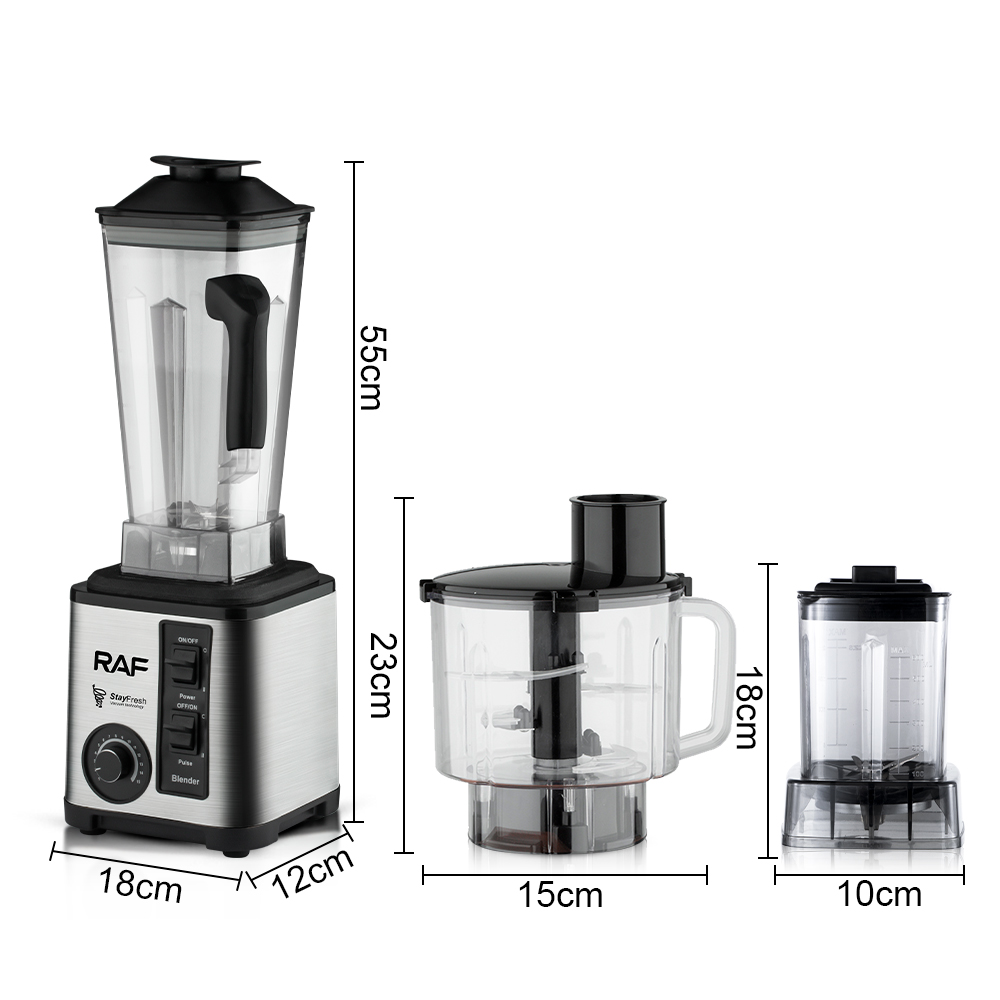 RAF European Standard cross-border multi-functional three-in-one juicer, household high-power food processor, juicer, grinder, 3L Specification drawing