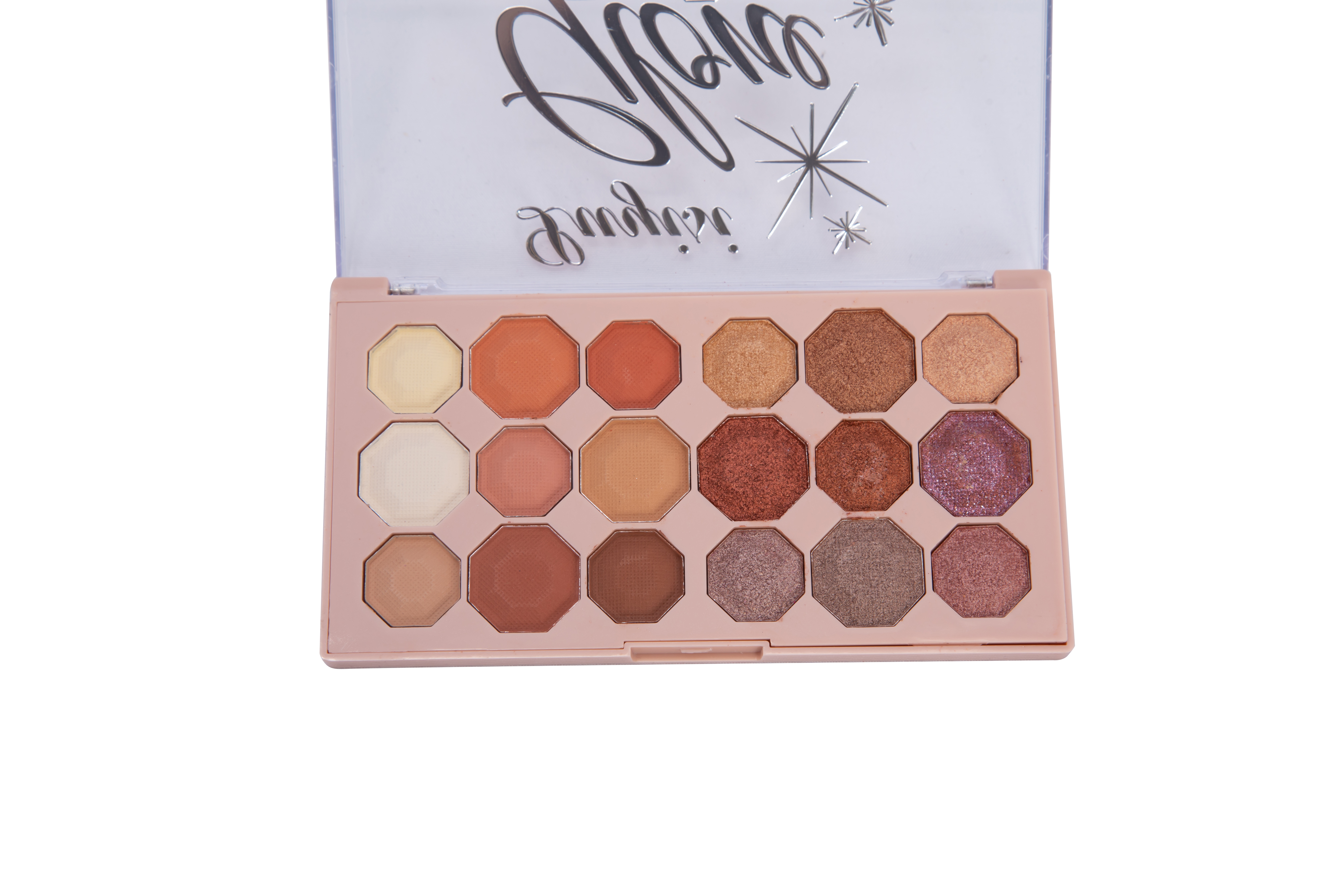 IHUDABEAUTYI new multi-color plastic box eyeshadow highlights earth color natural daily delicate octagonal star earth color eyeshadow Item Picture