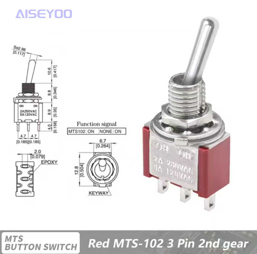 钮子摇臂开关MTS-102/103/202/203/302/303/402/403两三档3/6/9脚 银点摇臂拨动开关详情13