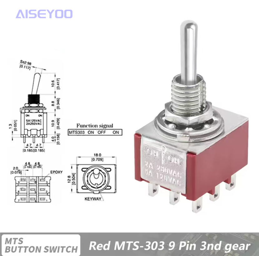 钮子摇臂开关MTS-102/103/202/203/302/303/402/403两三档3/6/9脚 银点摇臂拨动开关详情18