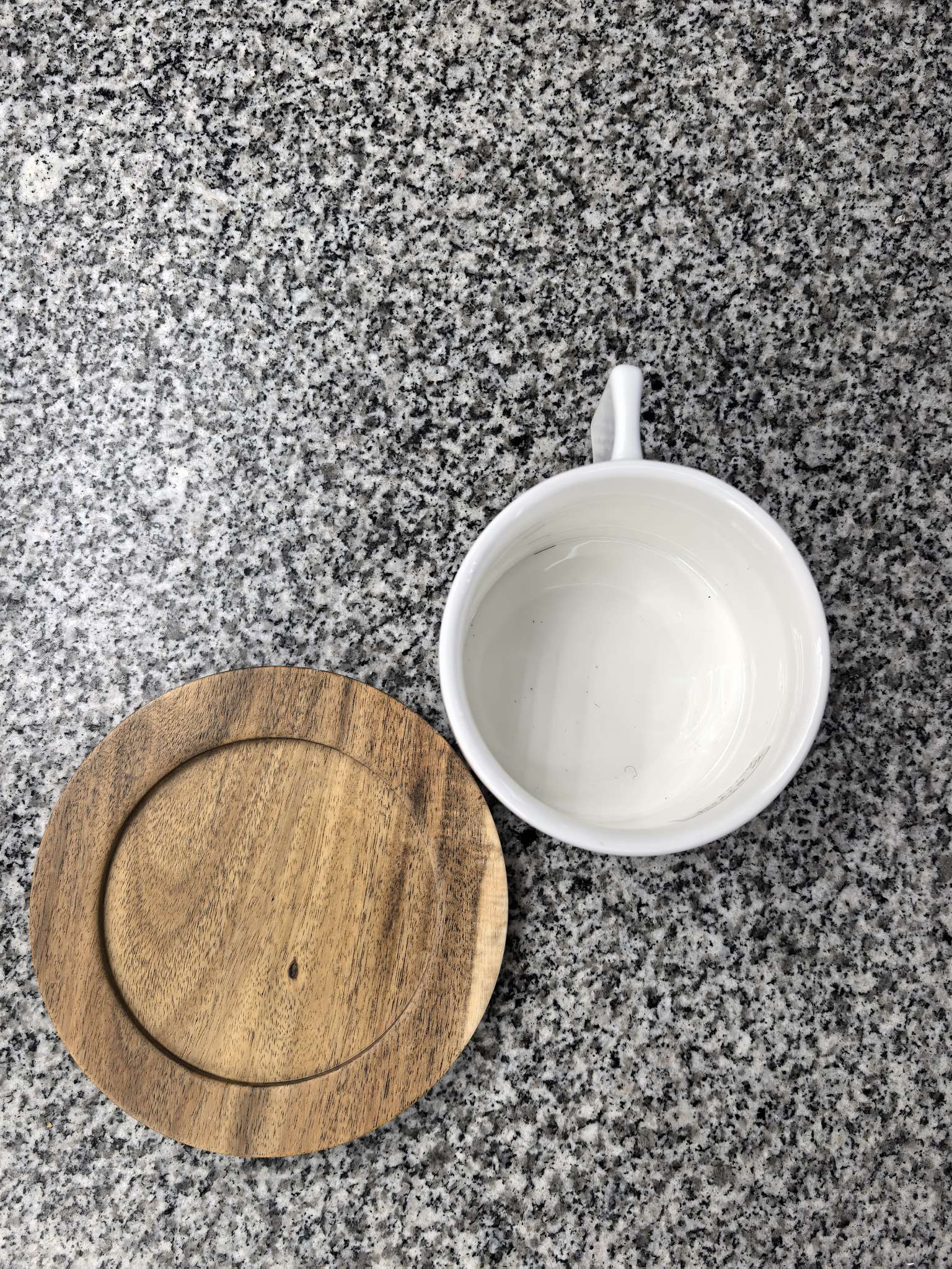 日用百货精选 优质陶瓷杯子 相思木杯垫 杯具专业订制 个性定制陶瓷茶杯 享受品质生活白底实物图