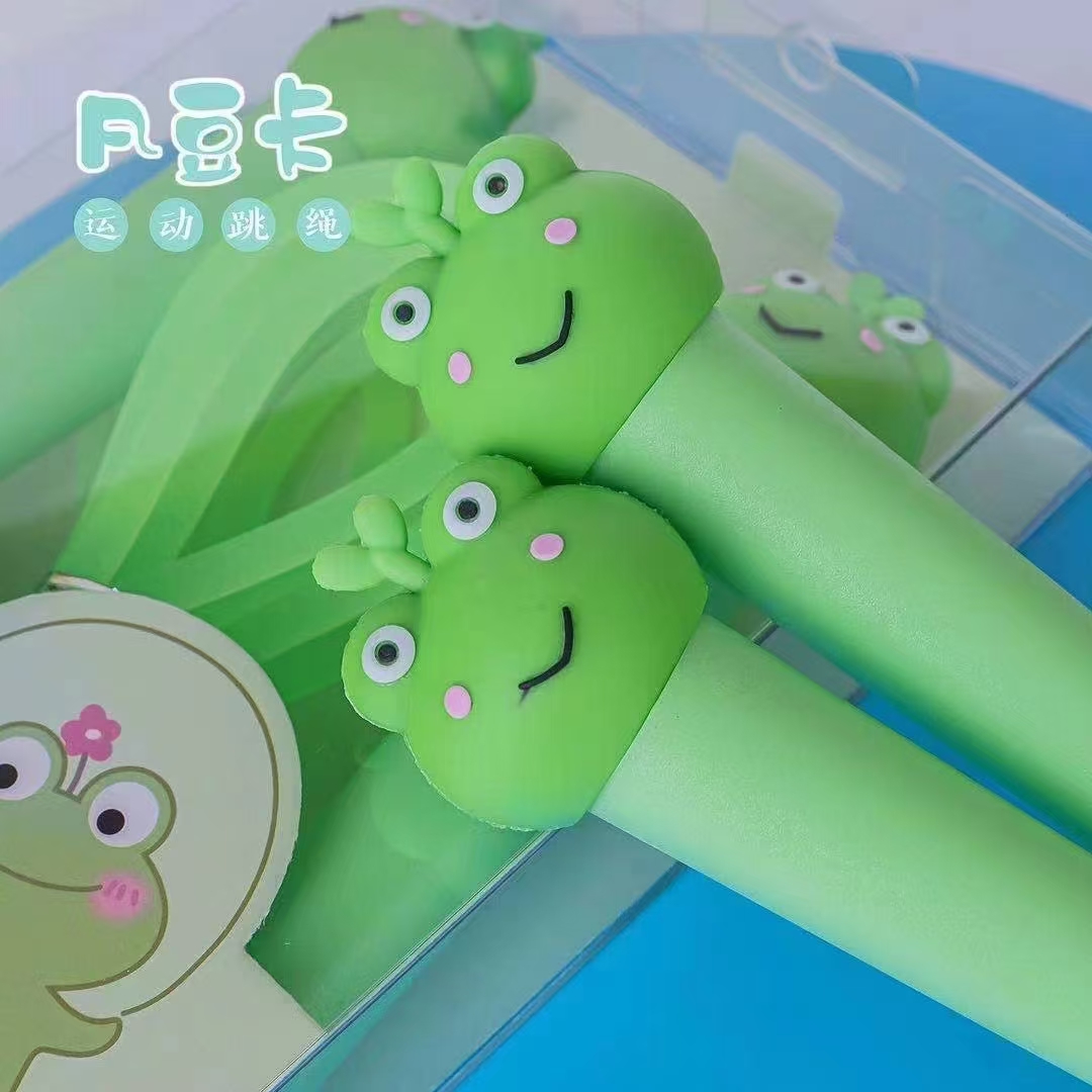 Fan Douka Stationery Creative Cute Cartoon Frog Sports Jump Rope Sports Goods Fitness Products Jump Rope Children Outdoor Item Picture