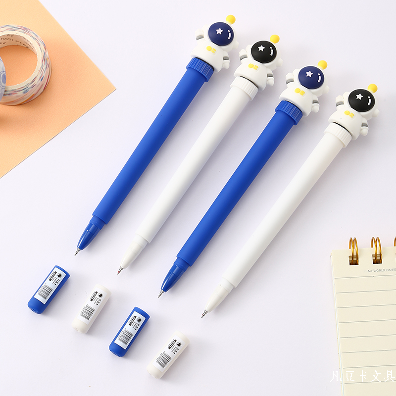 Fan Douka Stationery Creative Astronaut Decompression Spin Neutral Pen Smooth Writing Manufacturers Wholesale Creative Stationery Giant Write Neutral Pen details Picture