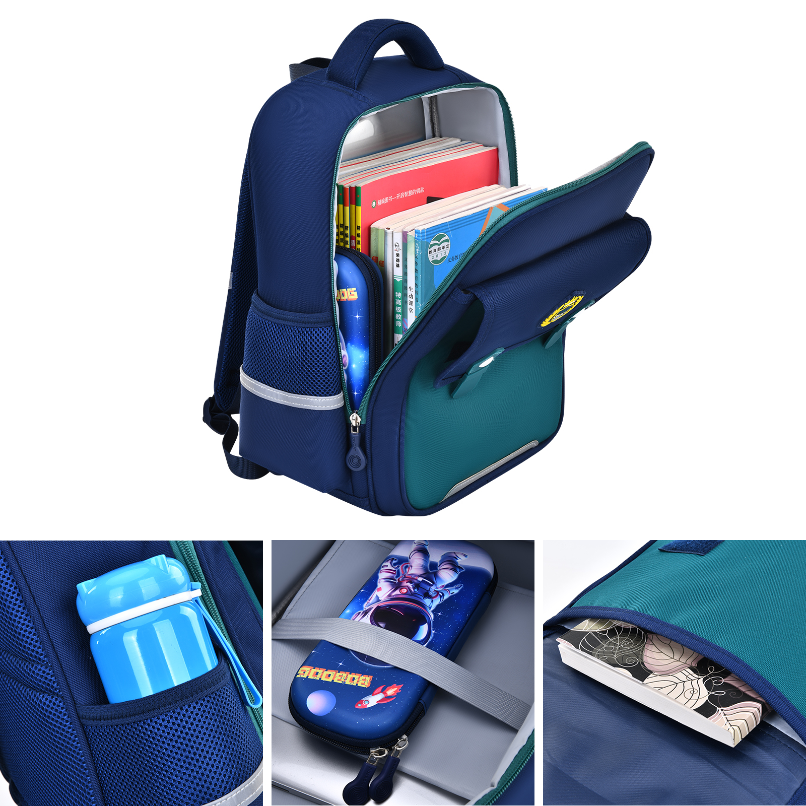 The large-tailed cat British minimalist color-blocking fashionable and trendy backpack, large-capacity lightweight waterproof, tear-resistant and wear-resistant schoolbag, outdoor travel dual-purpose backpack, student pressure-reducing breathable shoulder strap design, back-protecting pressure-reducing schoolbag Application Scenario