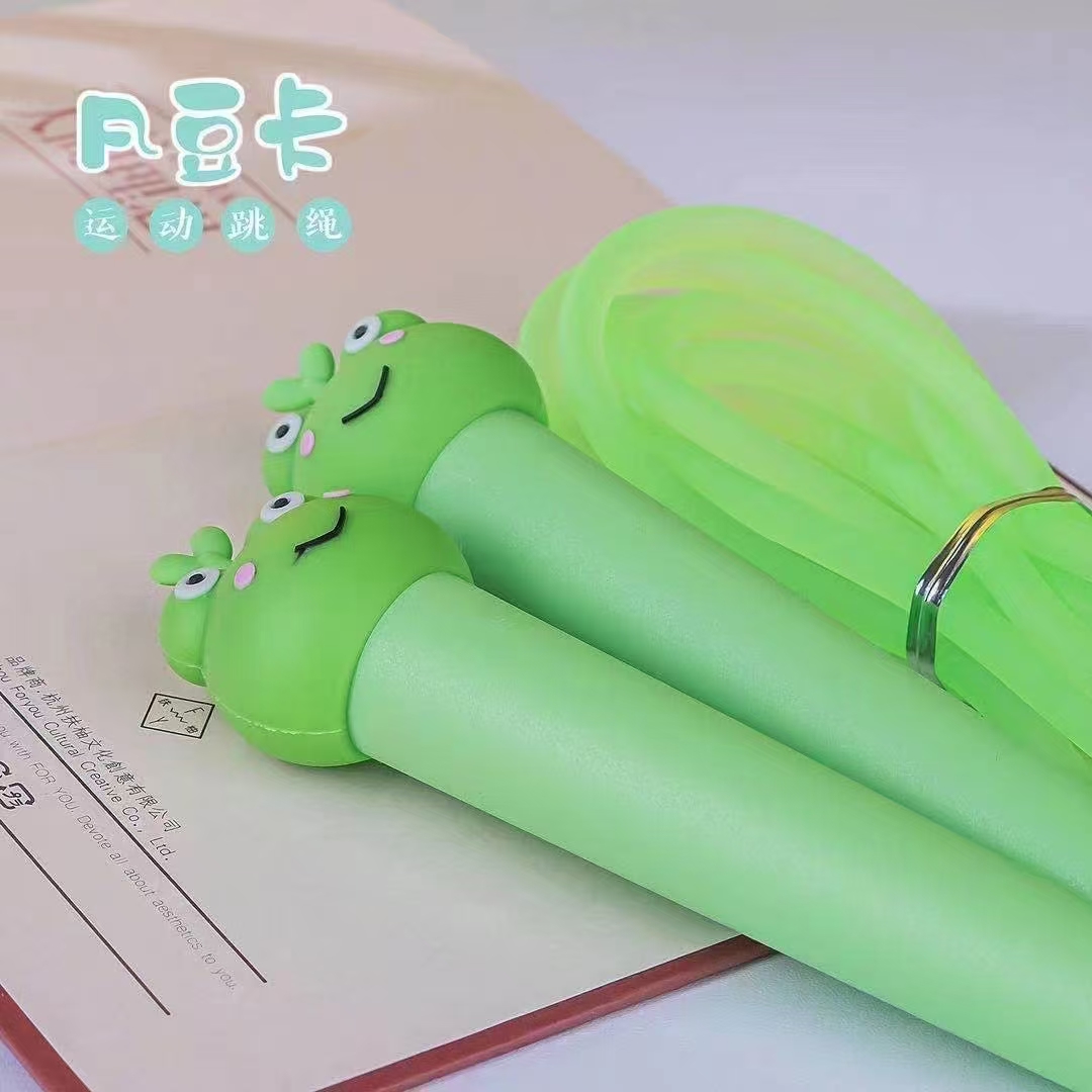 Fan Douka Stationery Creative Cute Cartoon Frog Sports Jump Rope Sports Goods Fitness Products Jump Rope Children Outdoor details Picture