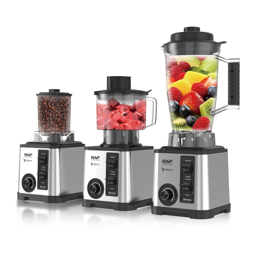 RAF European Standard cross-border multi-functional three-in-one juicer, household high-power food processor, juicer, grinder, 3L Application Scenario