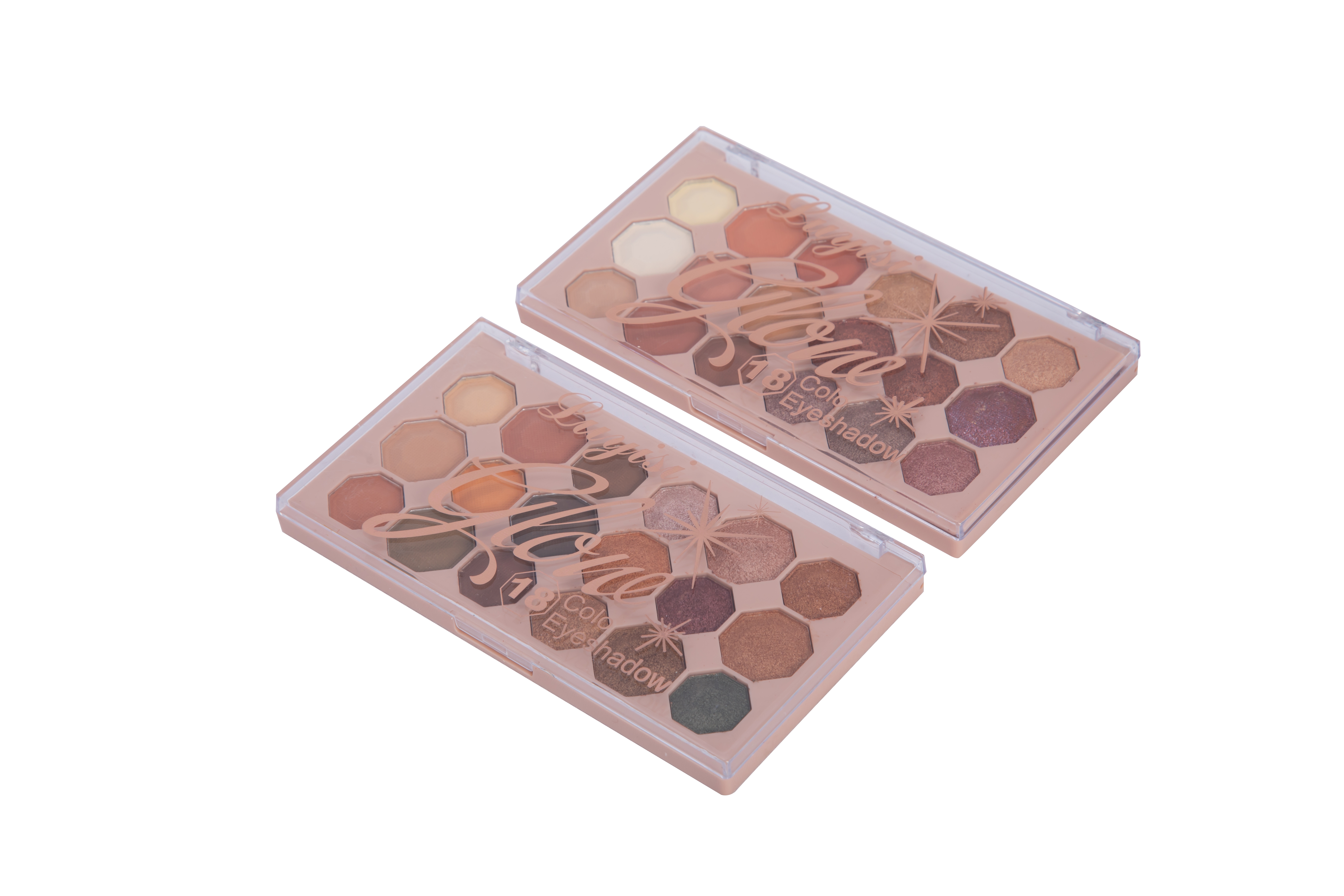 IHUDABEAUTYI new multi-color plastic box eyeshadow highlights earth color natural daily delicate octagonal star earth color eyeshadow details Picture