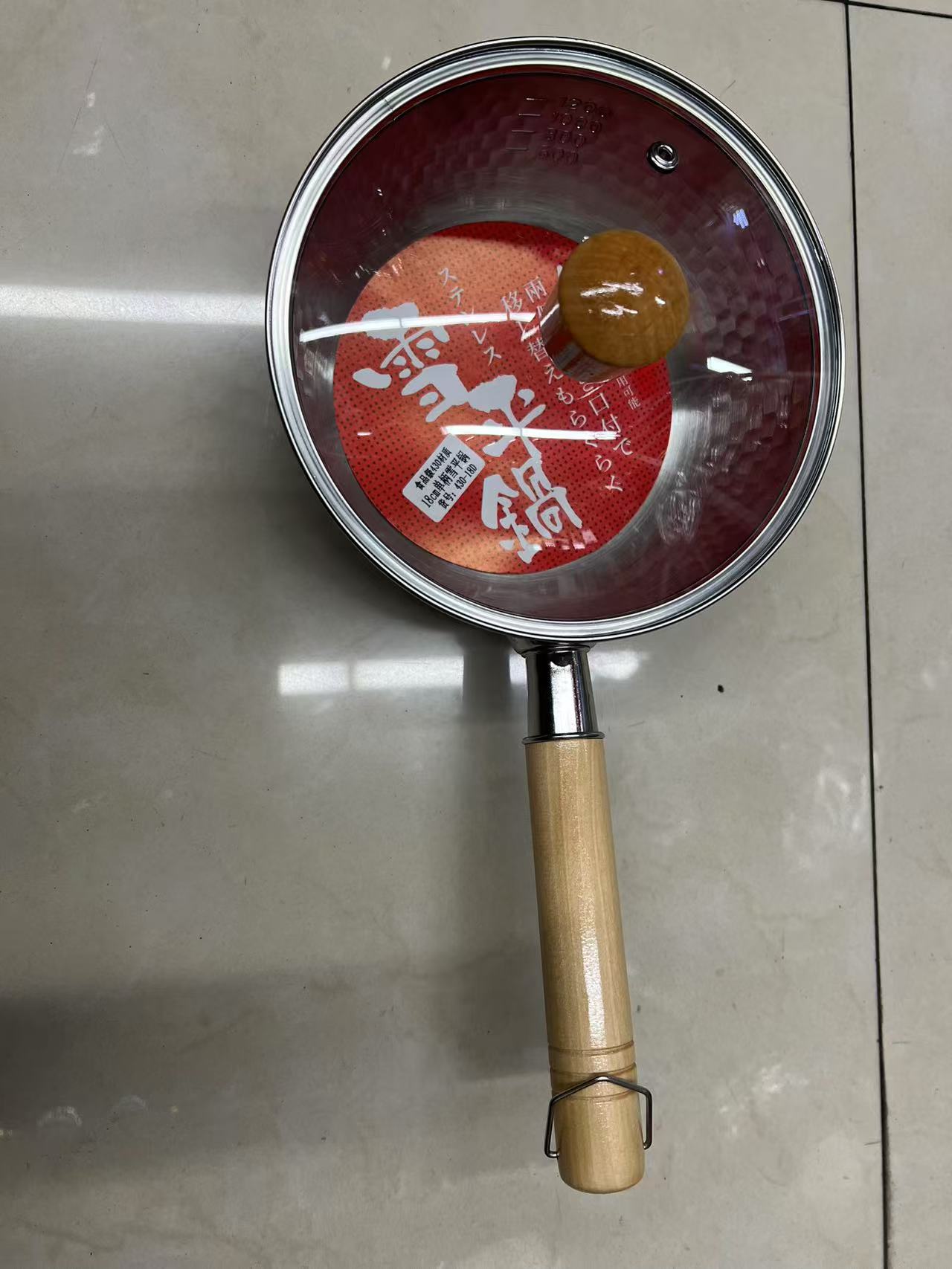 430不锈钢雪平锅，奶锅，18CM不锈钢锅具