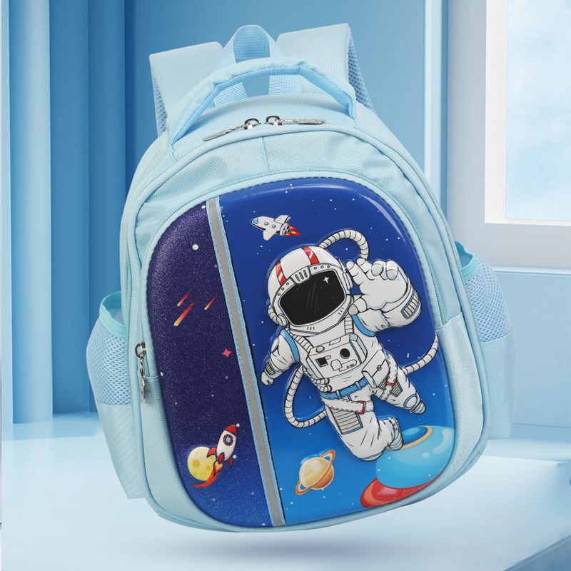 Big-tailed cat unicorn rainbow colorful cute and fun children's schoolbag, large-capacity lightweight waterproof and anti-hook thread schoolbag, astronaut innocent and cute fashionable and trendy backpack Item Picture