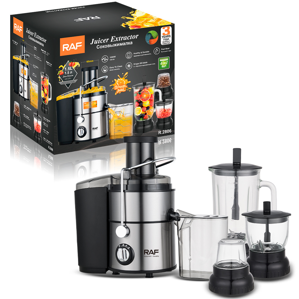 RAF European standard cross-border four-in-one juicer, multi-functional fresh juice electric orange juice maker, household original juice maker, fruit juice machine pic 4