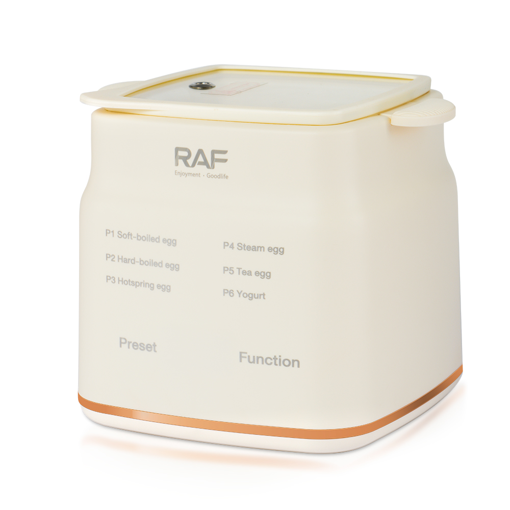 RAF European standard egg cooker, fully automatic household multi-functional egg steaming wonder, soft-boiled egg, hot spring egg, breakfast yogurt machine Application Scenario