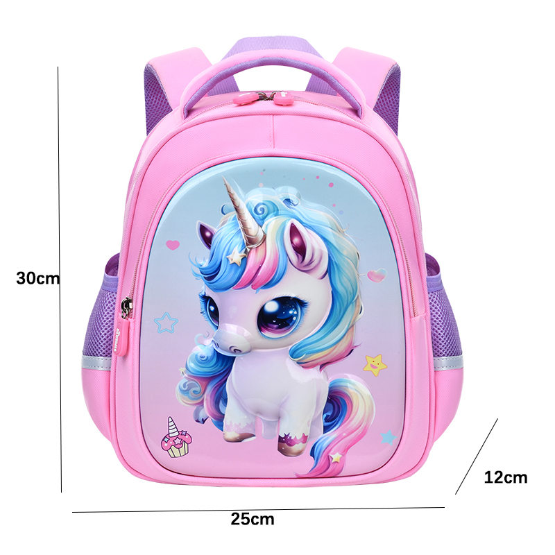 The Big Tail Cat Unicorn Rocket series is a fashionable, trendy and cute backpack. It features a large-capacity, multi-layered, lightweight, waterproof, anti-hook and wear-resistant schoolbag. It is a versatile backpack for outdoor trips and kindergartens Specification image