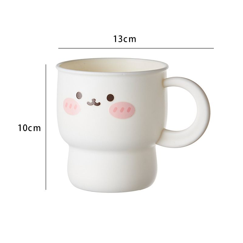 M04-7152 [Rabbit] Mouthwash cup Children's plastic wash cup Kindergarten drink cup baby brushing cup Household cartoon cup cup Application Scenario
