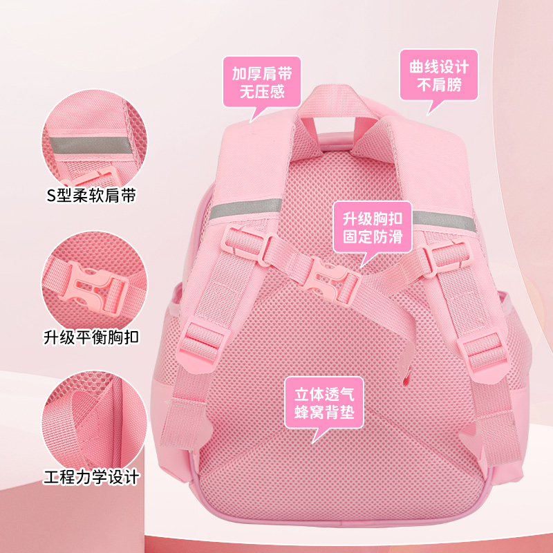 Big Tail Cat Unicorn Fun Kindergarten Large-capacity Layered Schoolbag, Colorful Unicorn Anti-hook Thread Waterproof and Wear-resistant Children's Backpack, Lightweight and breathable back-protecting and pressure-reducing Schoolbag for Kindergartens, Unicorn-themed backpack Application Scenario