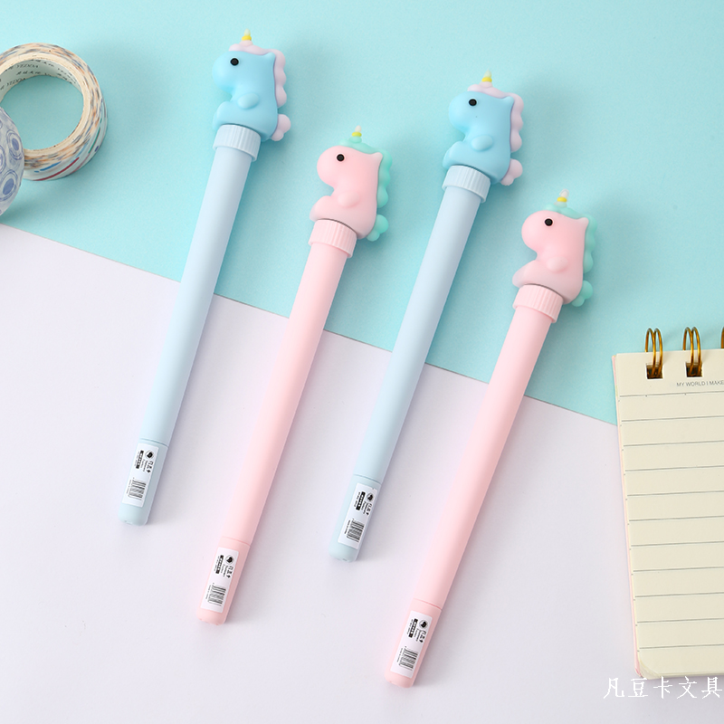 Fan Dou Card Stationery Creative One-Wildebeest Decompression Turn Neutral Pen Smooth Writing Manufacturers Wholesale Creative Stationery Giant Can Write Neutral Pen