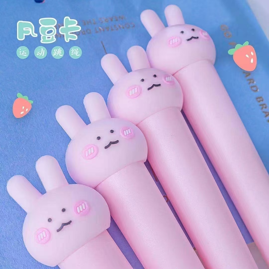 Fan Douka Stationery Creative Cute Cartoon Head Bunny Sports Jump Rope Sports Goods Fitness Products Jump Rope Children Outdoor Item Picture