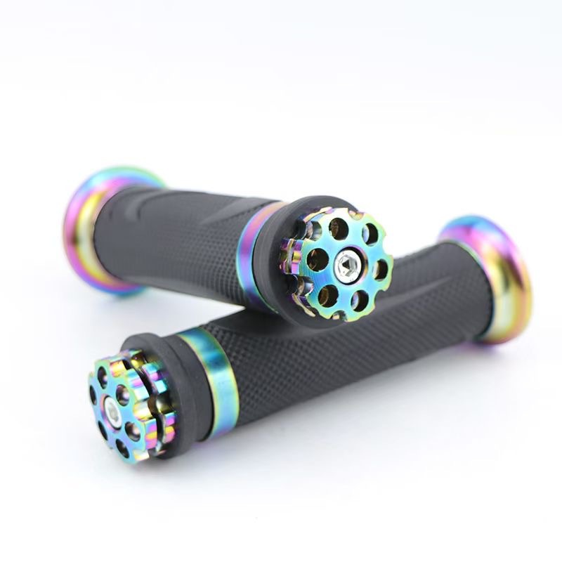 摩托车手把套CNC铝合金车手把胶车把手电摩通用手把套批发22/24MM
