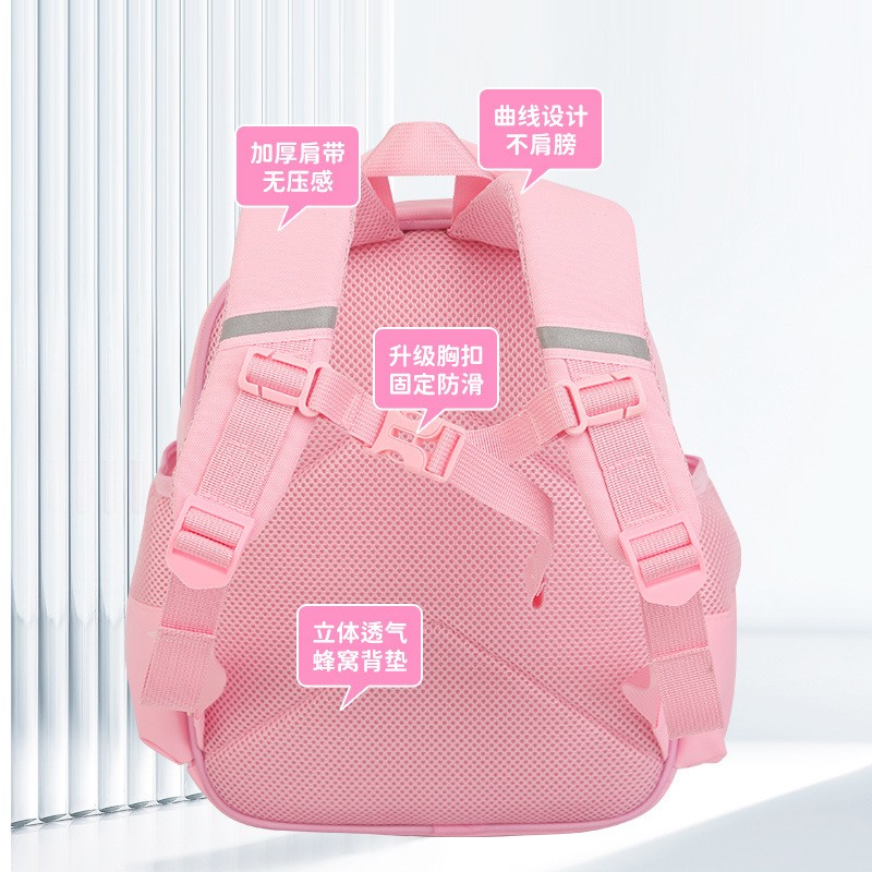 Big-tailed cat unicorn rainbow colorful cute and fun children's schoolbag, large-capacity lightweight waterproof and anti-hook thread schoolbag, astronaut innocent and cute fashionable and trendy backpack Application Scenario