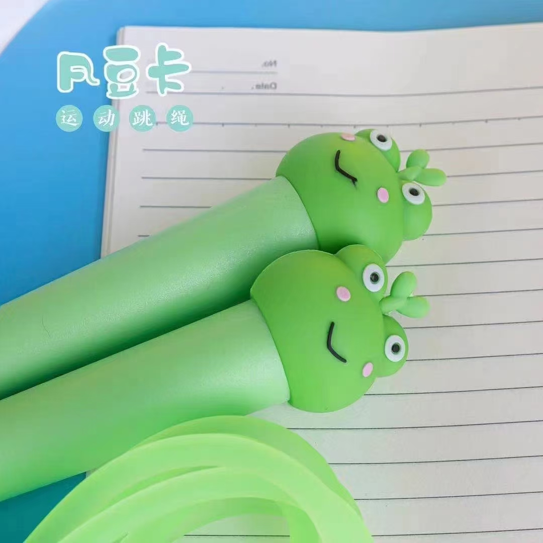 Fan Douka Stationery Creative Cute Cartoon Frog Sports Jump Rope Sports Goods Fitness Products Jump Rope Children Outdoor Specification drawing