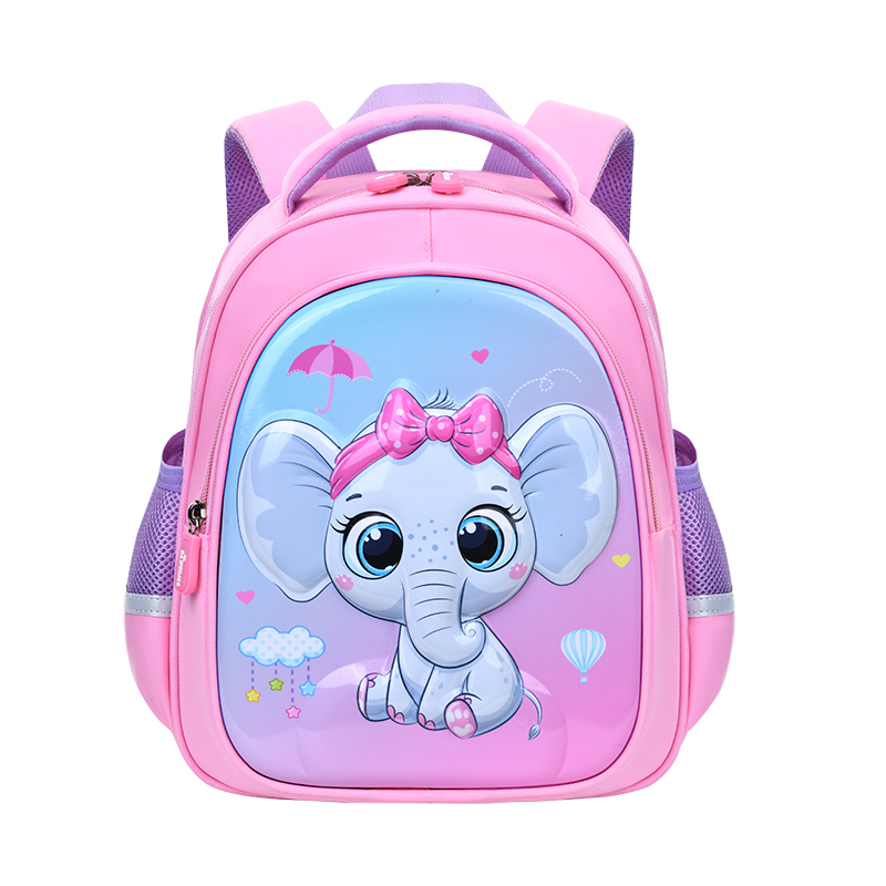 大尾貓大象宇航員系列時(shí)尚潮流萌趣雙肩包，大容量分層輕便防水防勾絲耐磨書包，戶外旅行幼兒園多用雙肩包詳情2