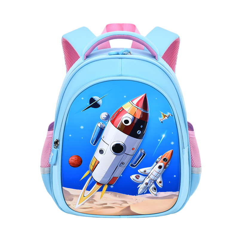 The Big Tail Cat Unicorn Rocket series is a fashionable, trendy and cute backpack. It features a large-capacity, multi-layered, lightweight, waterproof, anti-hook and wear-resistant schoolbag. It is a versatile backpack for outdoor trips and kindergartens Item Picture