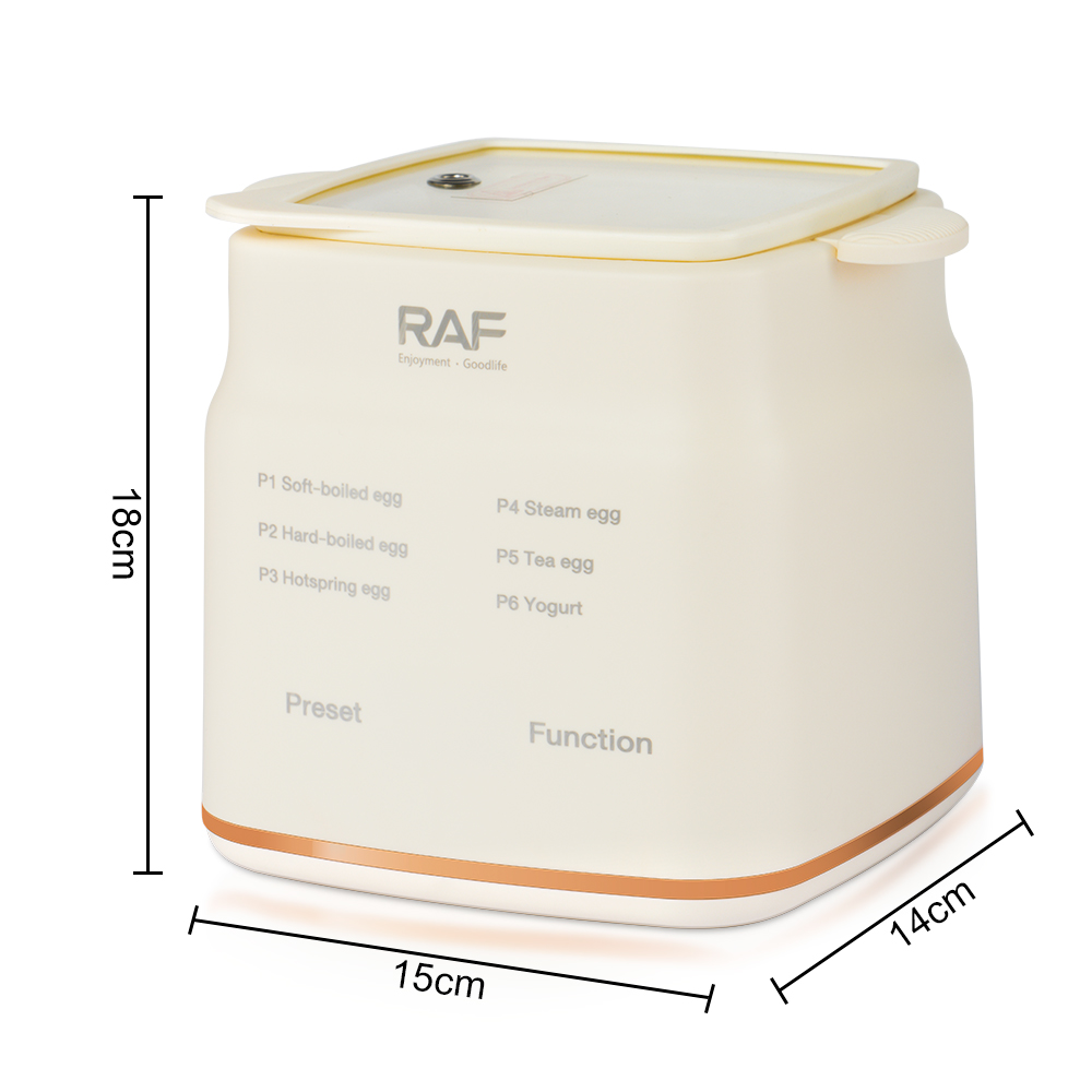 RAF European standard egg cooker, fully automatic household multi-functional egg steaming wonder, soft-boiled egg, hot spring egg, breakfast yogurt machine Item Picture