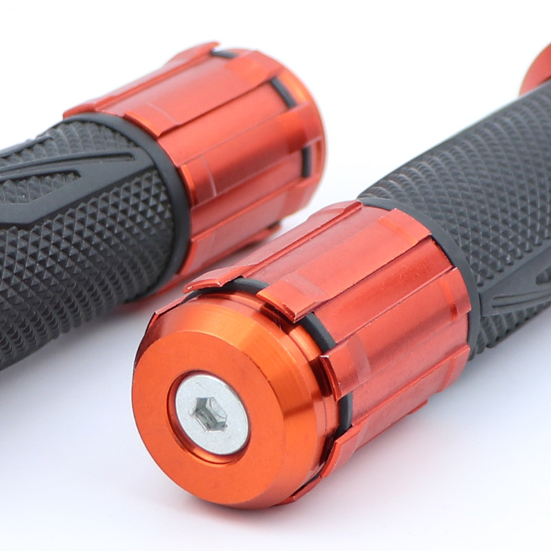 Dirt bike handlebars General handle cover motorcycle electric car accessories Rubber CNC aluminum alloy head handle glue details Picture