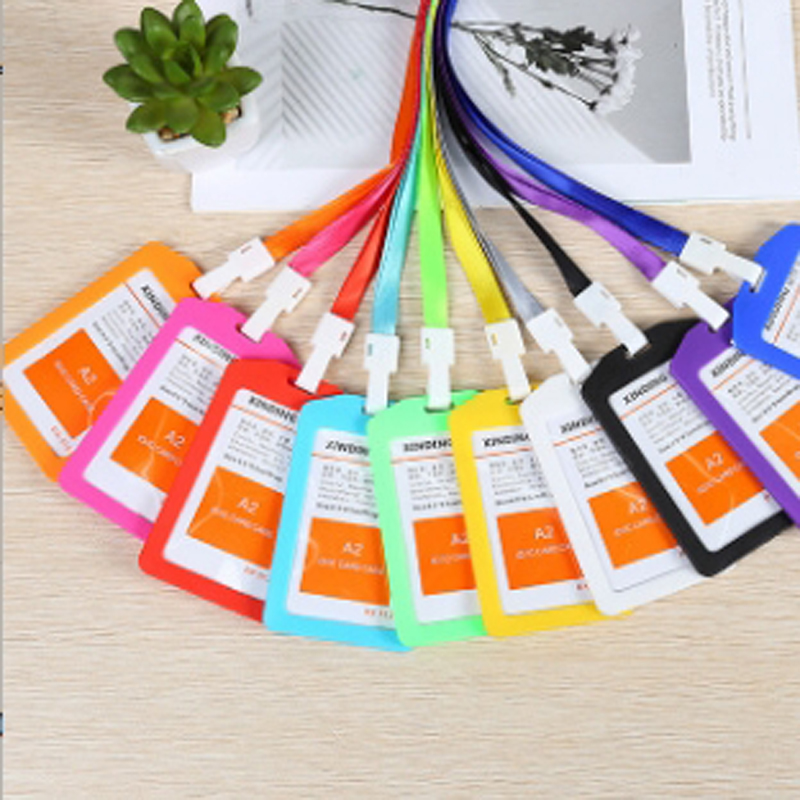 证件套 卡套带挂绳胸卡工作牌定制工号牌厂牌工作证件门禁胸牌