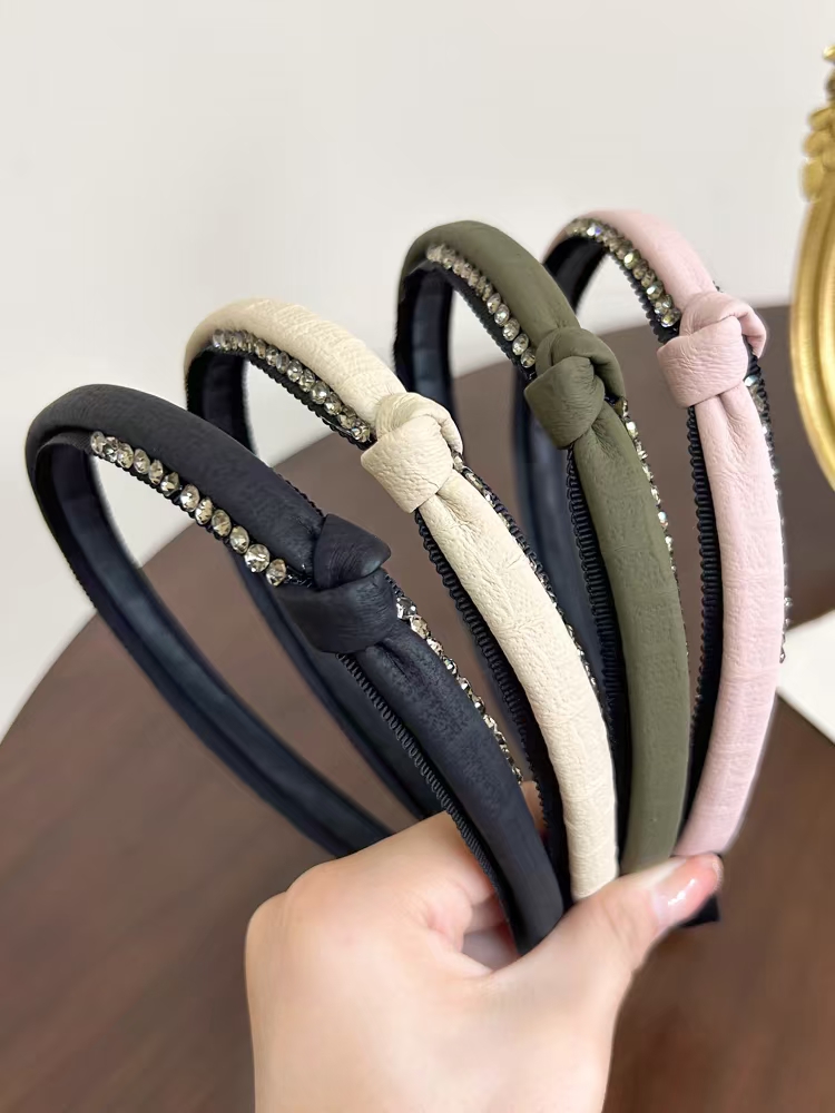 2025新款水钻外出百搭气质高级感发箍女款头箍压发卡发捆头饰发窟