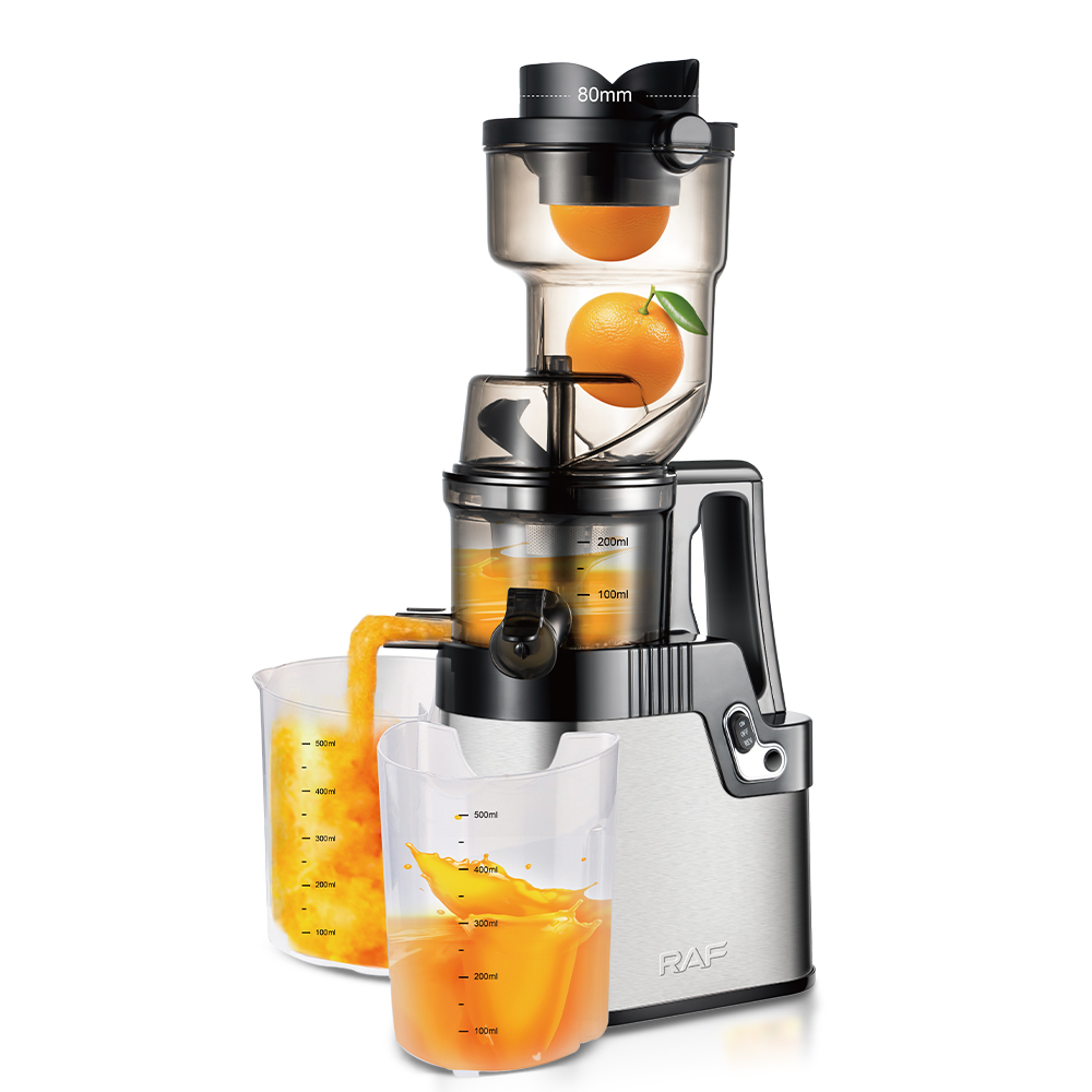 RAF European standard cross-border juicer, multi-functional fresh juice electric orange juice maker, household original juice maker, automatic juice maker R.2702 Application Scenario