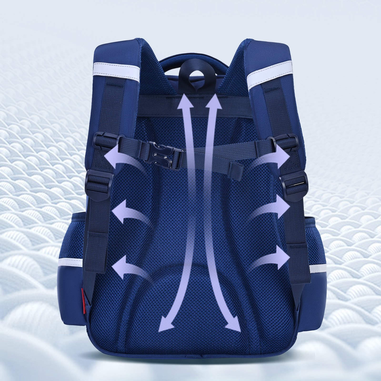 Big tail cat british collision color series mochila casual de moda, mochila juvenil de gran capacidad resistente al agua, mochila ligera resistente al rayado y resistente al desgaste para estudiantes de secundaria, mochila de la escuela de descompresión de la cresta de protección antirasgón Application Scenario