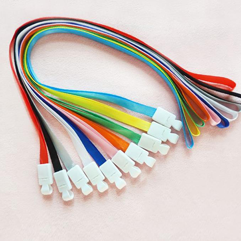 批发塑料展会证件卡挂绳胸牌吊绳工作证卡套绳门禁胸牌 挂绳1cm宽