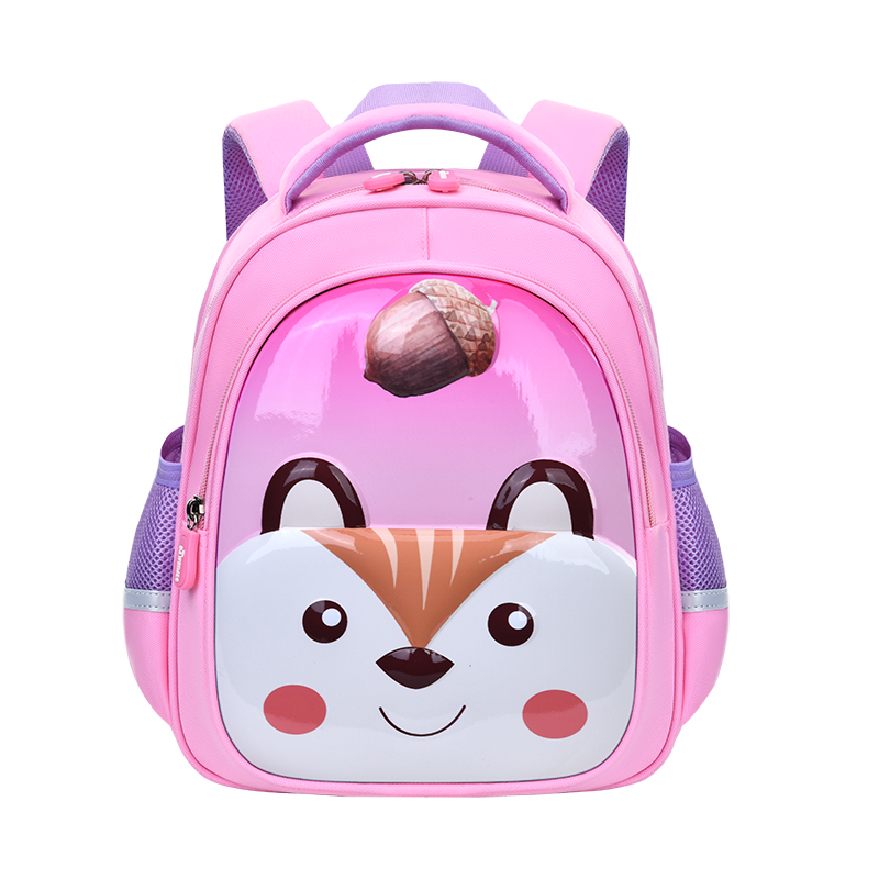 Big Tail Cat Cartoon Fun Animal Series Boys' and Girls' kindergarten backpacks, lightweight waterproof, tear-resistant and wear-resistant schoolbags, large-capacity fashionable and trendy schoolbags, outdoor travel and kindergarten matching magic tools Item Picture