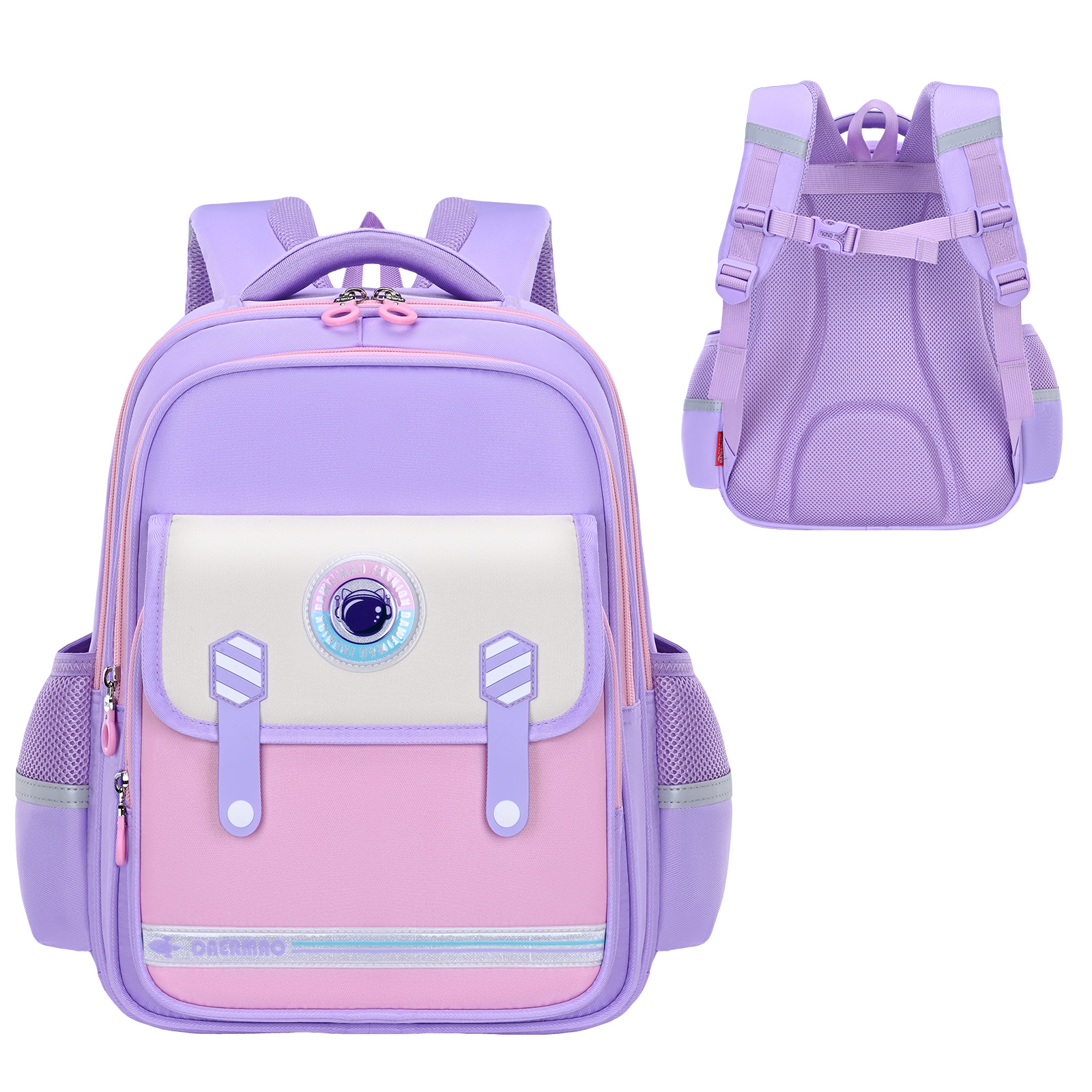 Children's schoolbag for boys in grades one to three to six, 2025 New style of backpack for reducing burden and protecting spine, lightweight, waterproof, large-capacity and wear-resistant schoolbag details Picture