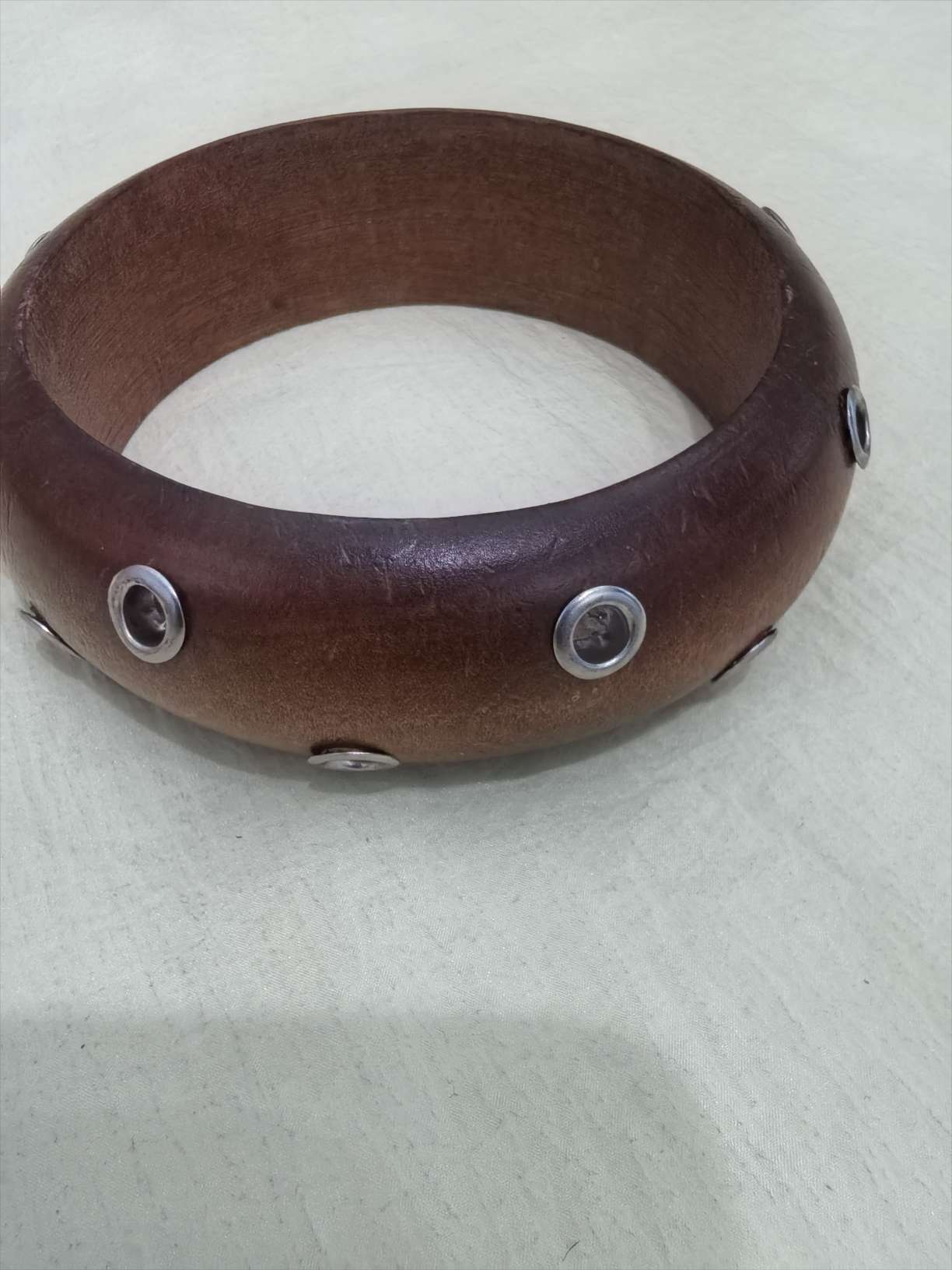 木质气眼 手镯 独特设计 时尚手镯 适合各种场合佩戴