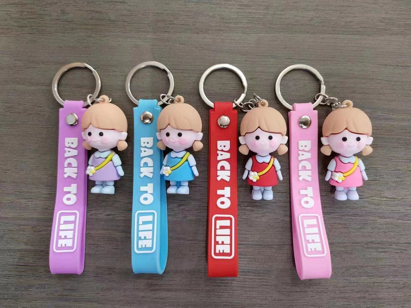 冰淇淋女孩钥匙扣卡通 动漫玩具书包挂件创意手办周边小礼品
