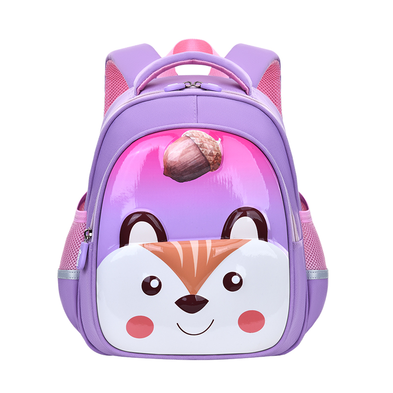 Big Tail Cat Cartoon Fun Animal Series Boys' and Girls' kindergarten backpacks, lightweight waterproof, tear-resistant and wear-resistant schoolbags, large-capacity fashionable and trendy schoolbags, outdoor travel and kindergarten matching magic tools