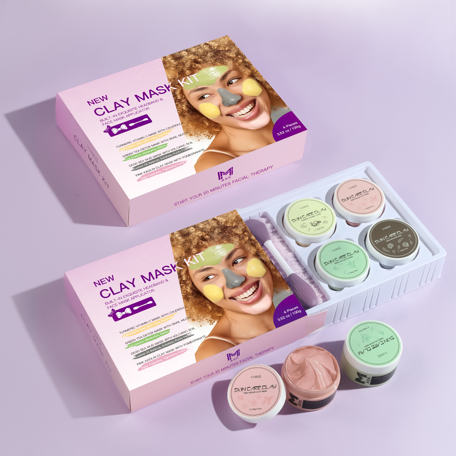 Vshell Clay Mask Kit. Vshell Clay Mask Kit details Picture