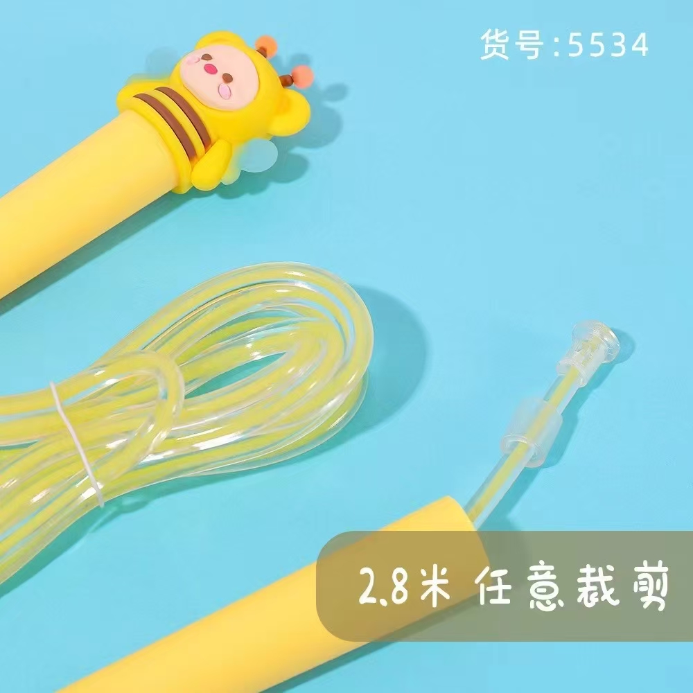 Fandouka stationery features creative and cute cartoons, bee luminous sports skipping rope sets, sports and fitness equipment, skipping rope for children and outdoor activities Item Picture