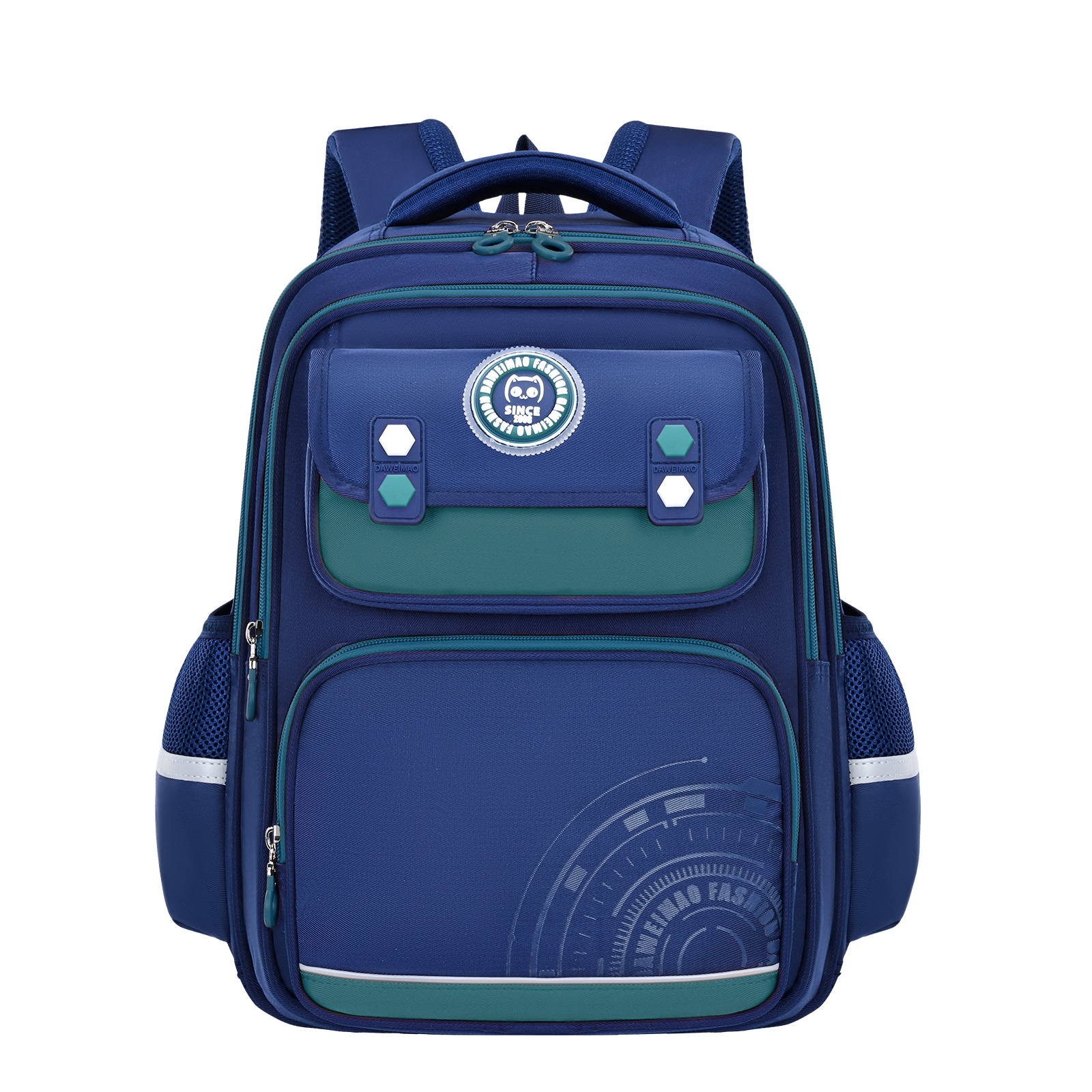 Big tail cat british collision color series mochila casual de moda, mochila juvenil de gran capacidad resistente al agua, mochila ligera resistente al rayado y resistente al desgaste para estudiantes de secundaria, mochila de la escuela de descompresión de la cresta de protección antirasgón