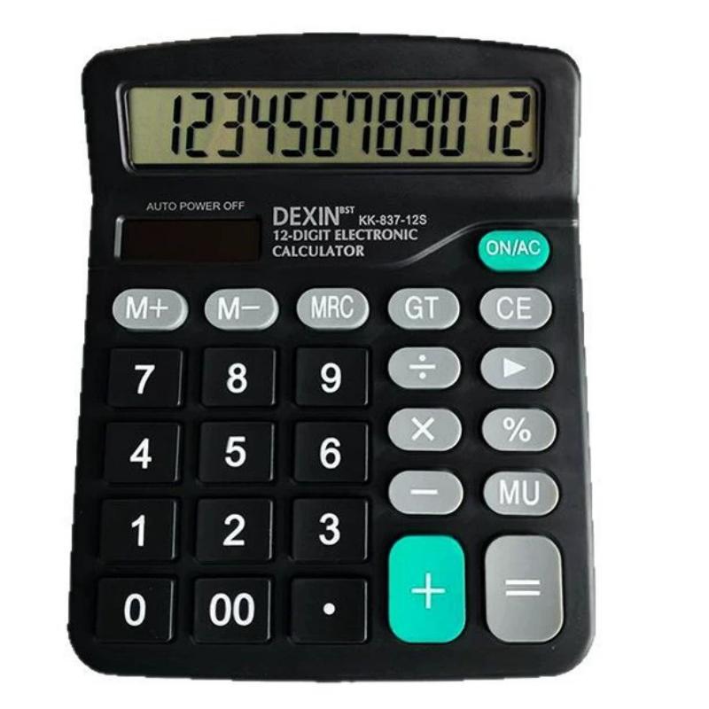 Solar-powered calculator for students, small portable computer with dual power supply, office accounting 837 calculator wholesale Solar-powered calculator for students, small portable computer with dual power supply, office accounting 837 calculator wholesale