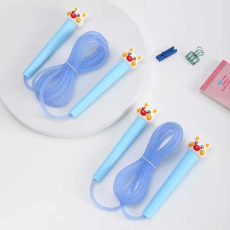 Fandouka Stationery Creative and cute cartoon Super taotao slender handle Sports skipping rope set, sports goods, fitness goods, skipping rope, children's outdoor Item Picture