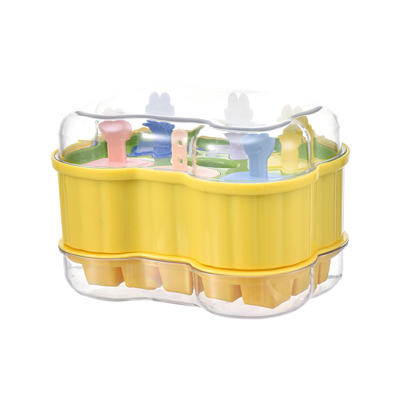 G28-2947 Children's cartoon handle ice cream Ice box 2-in-1 ice mold Odor-free single-layer mold with lid ice box Application Scenario