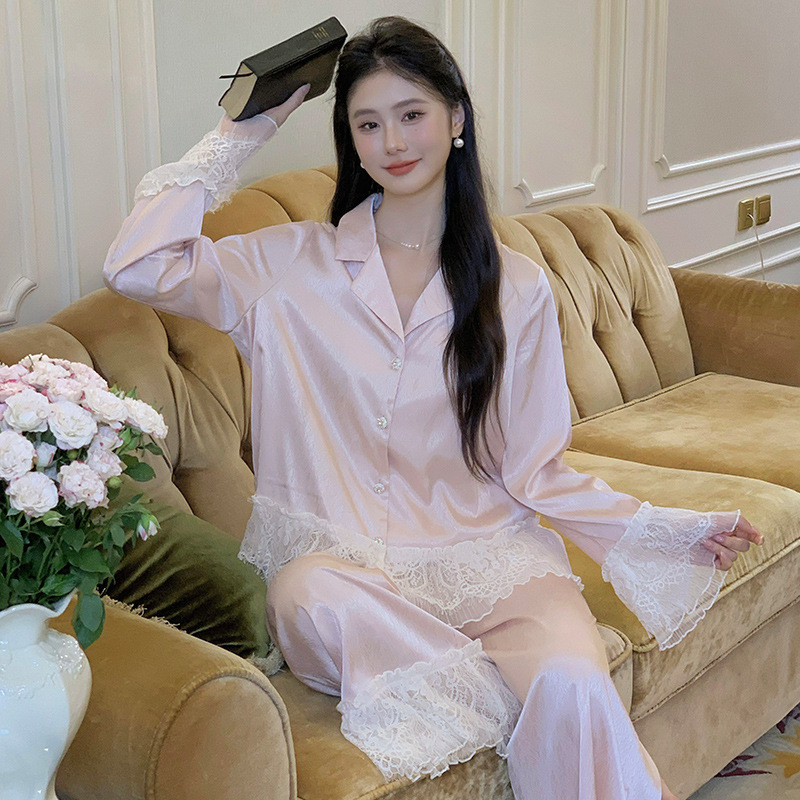 秋冬新款法兰绒套头休闲情侣家居服两件套 保暖长袖长裤睡衣套装1